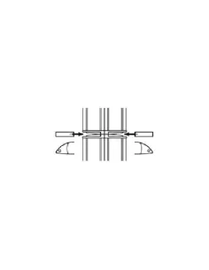 Novalux a104gr gris à rangée continue complète 2